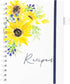 OUTSHINE 6 x9 Sunflower Hardcover Recipe Binder, Blank Recipe Binder to Write in Your Own Recipes, Recipe Binder, Recipe Book Blank, Recipe Notebo...