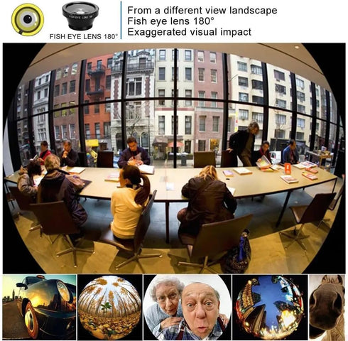 3 Lens Kit for iPhone and Android Camera | Ultra Wide Angle, Fisheye, Macro Lenses | Smartphone Photography & Video Creation | Palo Alto Electroni...