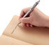 SMOOTHERPRO Stainless Steel Push Button Mechanism Pen Solid Comfortable Weight for Holding Click Ballpoint for Christmas Birthday Festival Signatu...