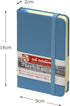 Royal Talens T9314-211M 441807 Talens Art Creation Sketchbook Drawing Planner 3.5 x 5.5 inches (9 x 14 cm), Lake Blue...