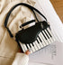 QZUnique Guitar/Violin/Piano Shoulder Bag Creative PU Leather Handbag Zipper Closure Crossbody Tote for Girls and Women...