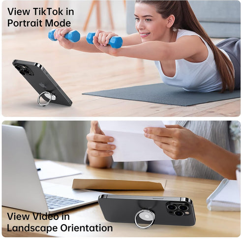 Syncwire Cell Phone Ring Holder Stand, 360 Degree Rotation Finger Ring Kickstand with Polished Metal Phone Grip for Magnetic Car Mount Compatible ...