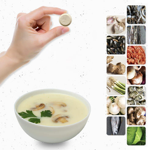 30 tablets - Seoul soup secrets - Instant Korean soup tablet, seafood vegetable stock broth, all natural ingredients, made in Korea...