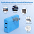 Flat Wall Plug Adapter AC Outlet Extender, 2-Prong Swivel Mini Indoor Wall Tap Plug, Outlet Splitter (Quick & Space Save) Perfect for Home and Tra...