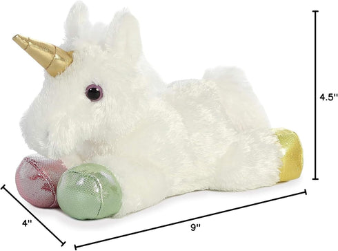 Aurora® Adorable Mini Flopsie™ Prism Unicorn™ Stuffed Animal - Playful Ease - Timeless Companions - White 8 Inches...