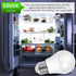 LED Refrigerator Light Bulb, 40 Watt Equivalent LED Appliance A15 Light Bulb 5000K Daylight for Fridge, E26 Base, Non-Dimmable, 6-Pack...