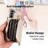 Furiet Wallet Case for Samsung Galaxy S21 5G 6.2 inch with Shoulder Strap Ring Buckle, Luxury PU Leather Zipper Flip Organ Purse, Credit Card Hold...