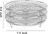Air Fryer Racks Three Stackable Dehydrator Racks 304 Stainless Steel Air Fryer Basket Toast Rack Air Fryer Accessories Fit All 4.2-5.8QT Air Fryer...