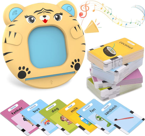 Talking Flash Cards Learning Toys for 2 3 4 5 6 Year Old Kids Toddler Flash Cards, Educational Toddlers Toys Reading Machine with 224 Words, Presc...