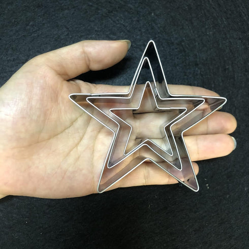 Twinkle Twinkle Little Star Cookie Cutter Set-7 Piece-From 3.5" to 1.6"-Cloud, Star, Moon Cookie Cutters for Baby Shower Gender Reveal Birthday Ca...