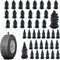 40 PCS Tire Repair Rubber Nail, Rubber Screw Tire Plugs Self-Service Vacuum Tire Repair Nail Kit Tires Quick Puncture Repair Tools or Car, Truck, ...