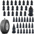 40 PCS Tire Repair Rubber Nail, Rubber Screw Tire Plugs Self-Service Vacuum Tire Repair Nail Kit Tires Quick Puncture Repair Tools or Car, Truck, ...