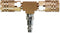 Primefit M1404-4 2-Way T-Style Air Manifold with Industrial 6-Ball Brass Couplers, 1/4"...