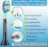 Aoremon Replacement Brush Heads for ExpertClean ProtectiveClean 4100 5100 6100 DailyClean G3 C3 W3 C1 C2 G2, 6 Pack, Black...