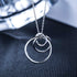 Sterling Silver 3 Circles Necklace - Generation Necklace - Grandmother Mother Daughter Necklaces - Family Necklace - Grandma Gift - Mother Daughte...