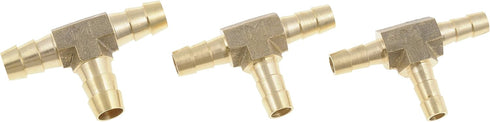 Dorman 55109 1/4 In., 5/16 In. And 3/8 In. Brass Tee Connector Assortment, 3 Pack Universal Fit...