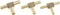 Dorman 55109 1/4 In., 5/16 In. And 3/8 In. Brass Tee Connector Assortment, 3 Pack Universal Fit...