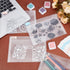 30PCS Clear Stamp and Die Storage Pockets Plastic Envelopes 5x7inch Dies Storage Bag with 60 Label Sticker Resealable Plastic Storage Pocket Dies ...