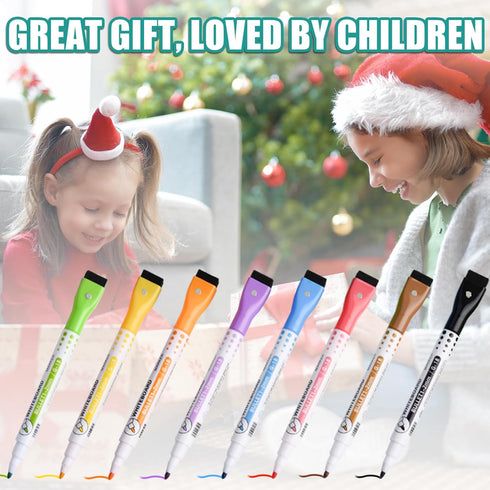 Magnetic Dry Erase Markers, Liquid Chalk Markers Ultra Fine Tip for Acrylic Calendar, Whiteboard Markers with Erasers Cap for Planning Whiteboard,...