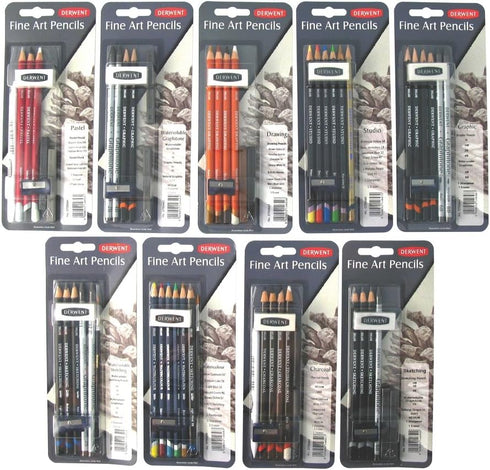 Derwent Water Soluble Graphitone Mixed Media, Pack, 8 Count (0700662)...