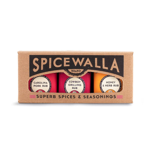 Spicewalla Grill Dry Rub 3 Pack | Carolina Pork, Cowboy Grilling, Honey Herb | for Pork, Steak, Chicken & Vegetables, BBQ Gift Set...