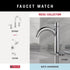 DELTA FAUCET NIC46-PC Nicoli Wall Mount Square Closed Towel Ring Bath Hardware Accessory in Polished Chrome...