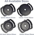 Camera Buckle Lens Cap Holder Keeper for Canon Nikon Sony Olympus Fujifilm Pentax Panasonic Sigma DSLR/SLR/Evil Camera Lens Cap-Black ABS Plastic ...