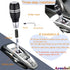 Arenbel 4" Automatic Push Button Gear Shift Knob Polished Aluminum Car Lever Stick Shifter Handle Fit Most Auto Transmission Vehicles, Black...