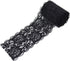 2.4 Inch Black Lace Ribbon,Sewing Lace Trim, Elastic Stretchy Lace Fabric - 5 Yard,Perfect for Crafting,Wedding,Gift Wrapping,Bow Making & Other P...
