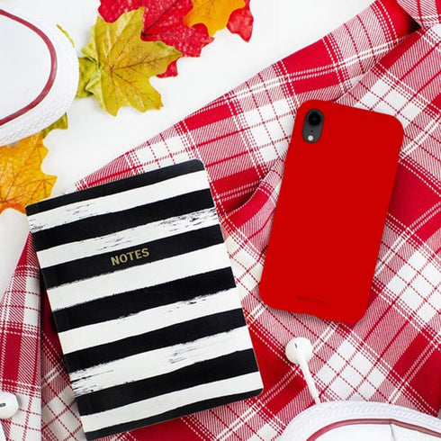GOOSPERY Liquid Silicone Case for Apple iPhone XR 6.1 Inch (2018) Jelly Rubber Bumper Case with Soft Microfiber Lining (Red)...