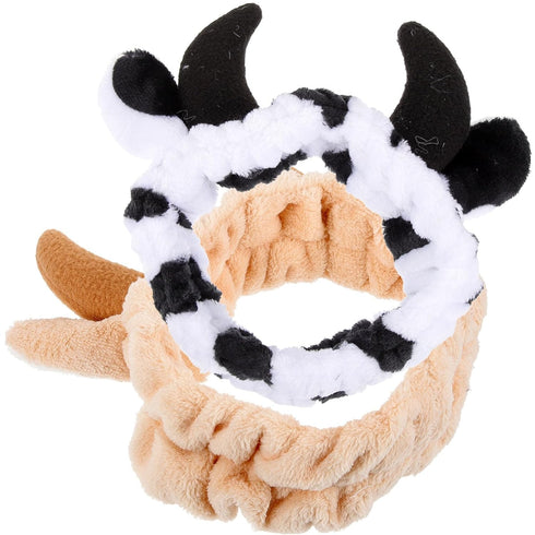 NOLITOY 2 pcs Animals Ears Headbands, Cute Makeup Hair Band Skincare Headbands for Washing Face Shower Women Girls...