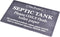 Septic Tank Sign ¦ Strong self adhesive ¦ Stylish Polite Notice engraved onto textured CARBON ASH (burnt wood) effect acrylic ¦ Plaque for Toilet,...