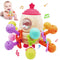 Baby Teething Toys Sensory Infants Toys Baby Teether Rattling Soothing Pacifier Grasping Activities Baby Chew Toys for 6-12-18 Months Boys Girls G...