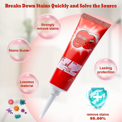 BROUYOUE Stain Remover Cleaning Gel,Bathroom Cleaning Gel,Home Stain Cleaner Remover Gel,Tile Grout Cleaner for Bathroom Tile Floors Wall Doors & ...