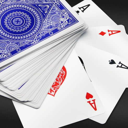 Playing Cards 2 Decks Waterproof Plastic Poker Cards for Texas Holdem Poker Go Fish and More Card Games Standard Index 2.5" x 3.5"...