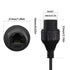 QIANRENON RJ11/RJ12 6P6C Panel Mount Waterproof Connector CAT3 RJ12 Male to Female Outdoor Telephone Line Socket,IP67 Waterproof,for Telephone Com...