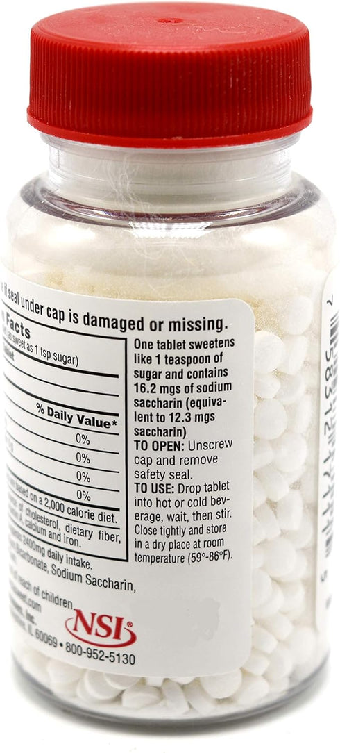 Necta Sweet Saccharin Sugar Substitute 1/4 Grain 1000 Tablets...