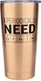 KLUBI Science Gifts for Adults - I Periodically Need Caffeine Tumbler 20oz Funny Gift for Teachers Biology Gifts for Science Lovers Teacher Presen...