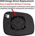 Driver Side Mirror Replacement for Chrysler Town Country 2008-2016, Dodge Grand Caravan 2008-2020, RAM CV 2012-2015, VW Routan 2009-2014 - Left Si...