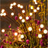 Lezonic Solar Swaying in Wind Firefly Lights,4 Pack Total 32LED Starburst Solar Garden Lights for Outside, Solar Fairy Lights Outdoor Waterproof f...