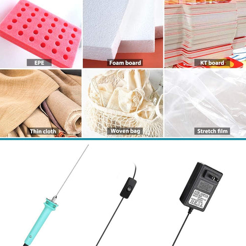 Foam Cutter, Jhua Hot Wire Knife Foam Cutter Electric Styrofoam Cutting Tool, 15W Foam Board Cutter with 4 inch Cutting Machine Pen for Styrofoam ...