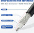 Eightwood 10pcs SMA Male Plug Crimp RF Connector for RG58 RG142 LMR195 Coaxial Cable...