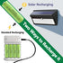 JINTION Ni-MH AA Rechargeable Batteries, Double A High Capacity 1.2V 1300mAh Pre-Charged for Garden Landscaping Solar Lights, String Lights, Remot...