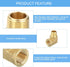 uxcell Brass Pipe Fitting 90 Degree Street Elbow Brass 3/8" NPT Pipe Connector for Gas, Air, Oil, Propane, 2pcs...