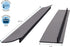 S&T INC. Stove Gap Covers, Silicone Crumb Catchers for Stove, Heat Resistant Stove Crumb Guards, Matte Black, 20.5 Inch x 2.3 Inch, 2 Pack
