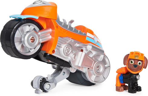 Paw Patrol, Moto Pups Zuma’s Deluxe Pull Back Motorcycle Vehicle with Wheelie Feature and Toy Figure...