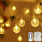 Metaku Globe Fairy Lights Battery Operated 33ft 80LED String Lights with Remote Waterproof Indoor Outdoor Hanging Decorative Christmas Lights for ...