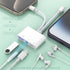 Lightning + USB C to Aux Audio Headphone Jack Adapter,Multi USB OTG Camera Adapter+3.5mm Earphone Jack+Type-C Earphone/Charge Port,Phone Splitter ...