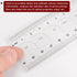 Film Flexible Ruler 30cm 0.5mm Scale with R Angle PET Plastic Folding Straight Ruler Calibration Soft Ruler Measuring Tool for Factory, Transparen...
