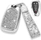 Royalfox 3 4 5 6 Buttons 3D Bling Diamond Rhinestones Smart Remote Key Fob Case Cover for 2016 2017 2018 2019 2020 2021 2022 Chevrolet Malibu Cama...